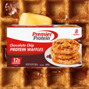 Frozen Chocolate Chip Protein Waffles
